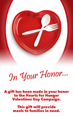 Hearts for Hunger Honor Campaign